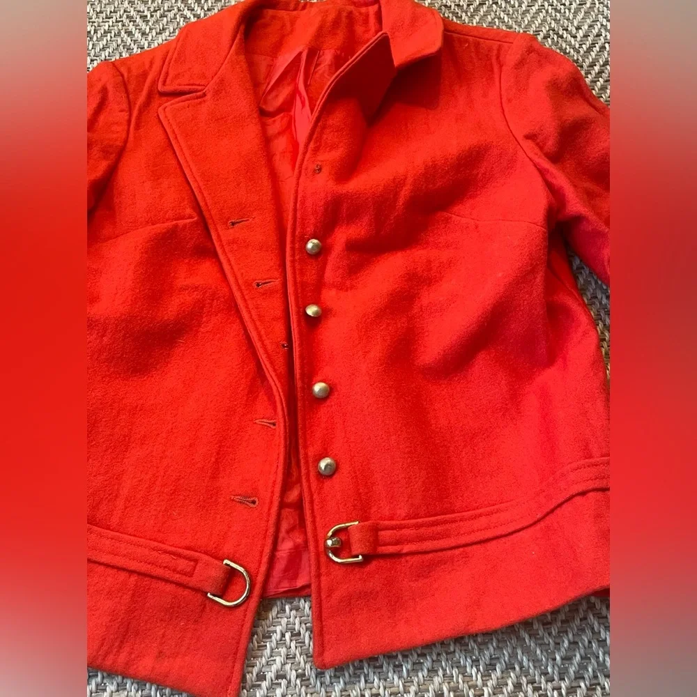 Vintage Bobbie Brooks wool miniskirt and Jacket suit set